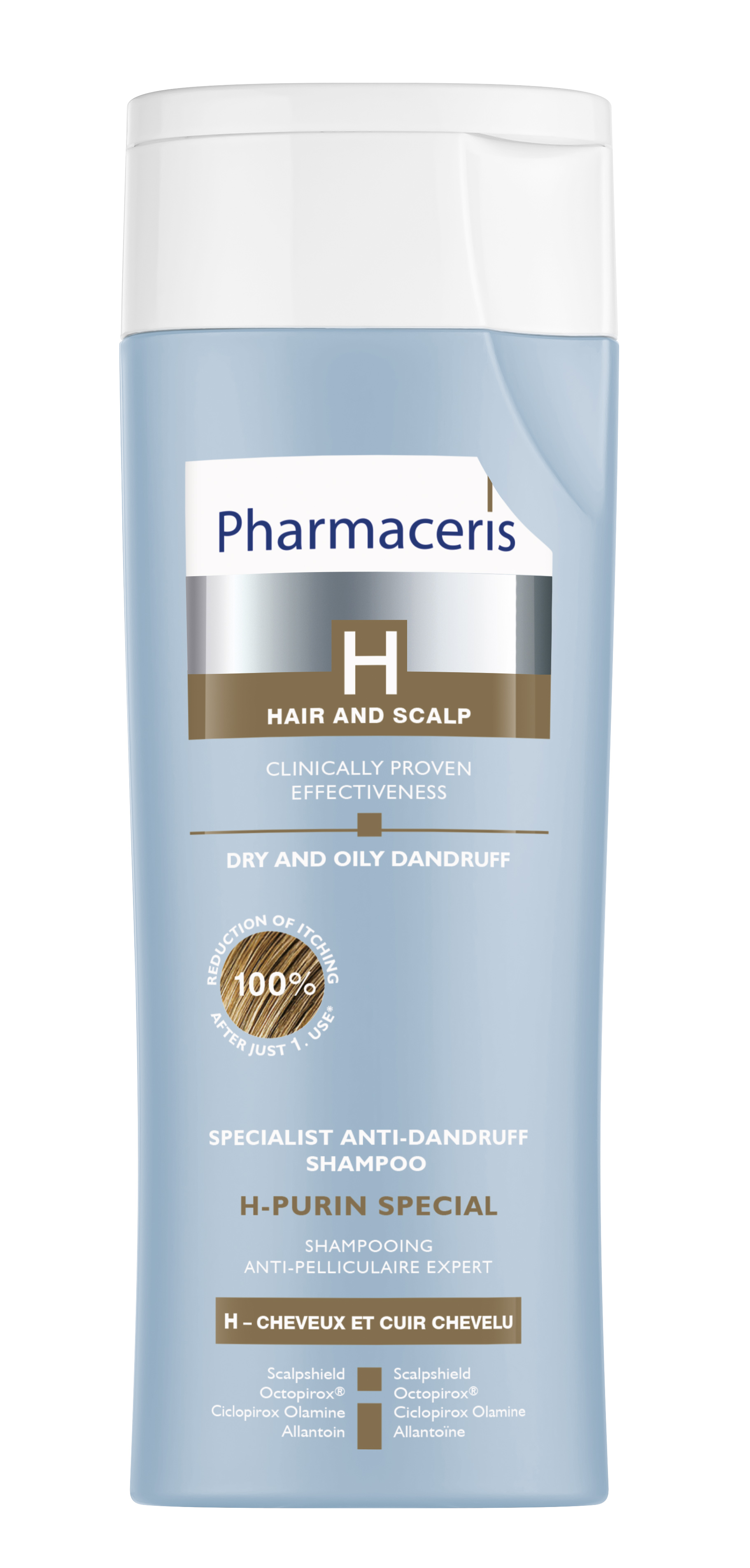 Pharmaceris H Purin sjampó gegn flösu og flösuexemi 250 ml.