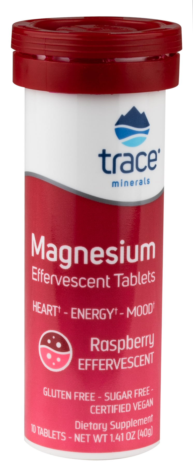 Trace Minerals Magnesíum freyðitöflur #hindberjabragð