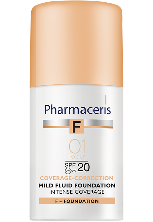 Pharmaceris F, Intense farði ivory no. 01, 30 ml.