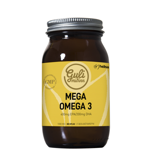 Guli Miðinn Mega Omega 3, 80 hylki