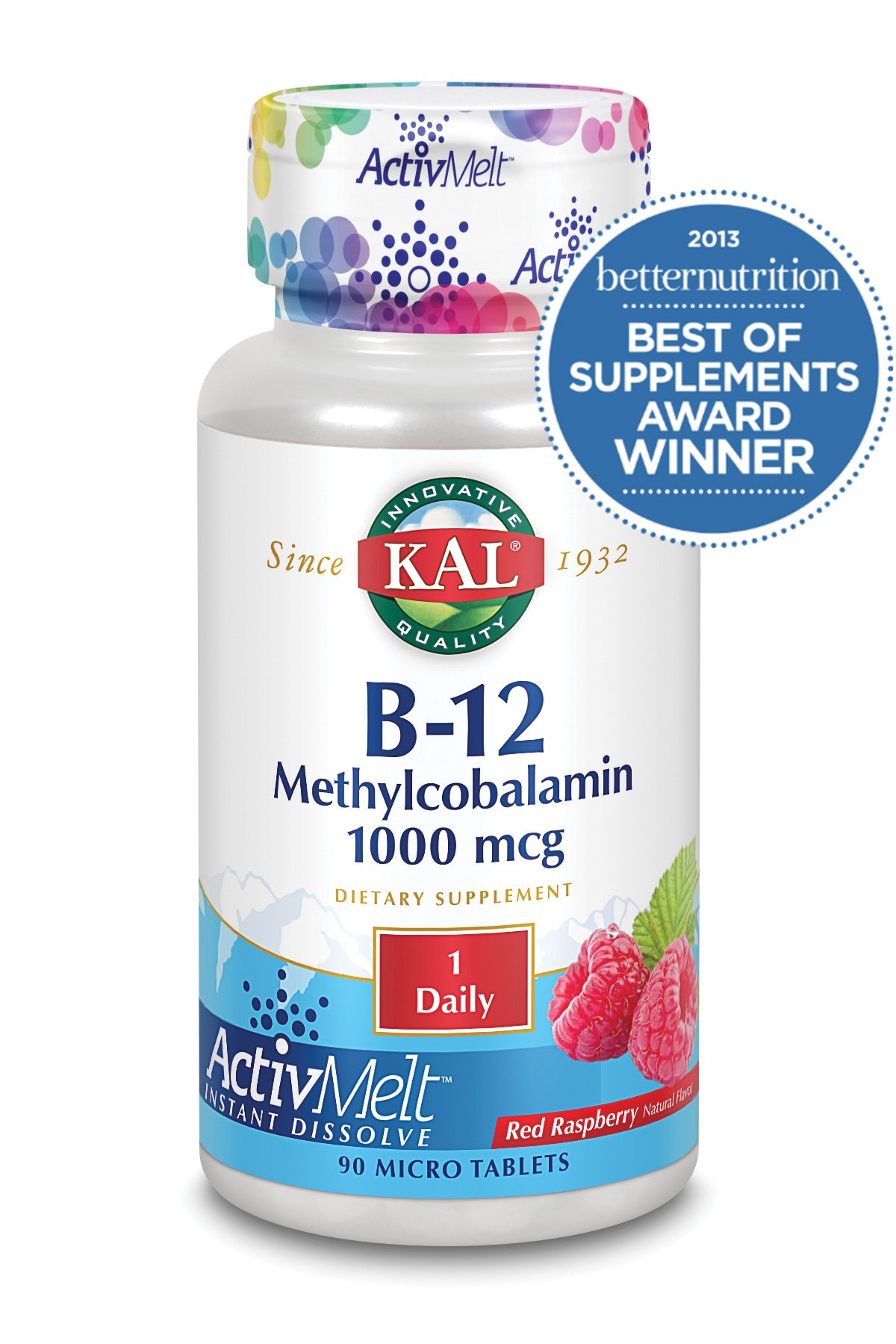 KAL Active Melts B-12 Methylcobalmin 60 töflur (1)