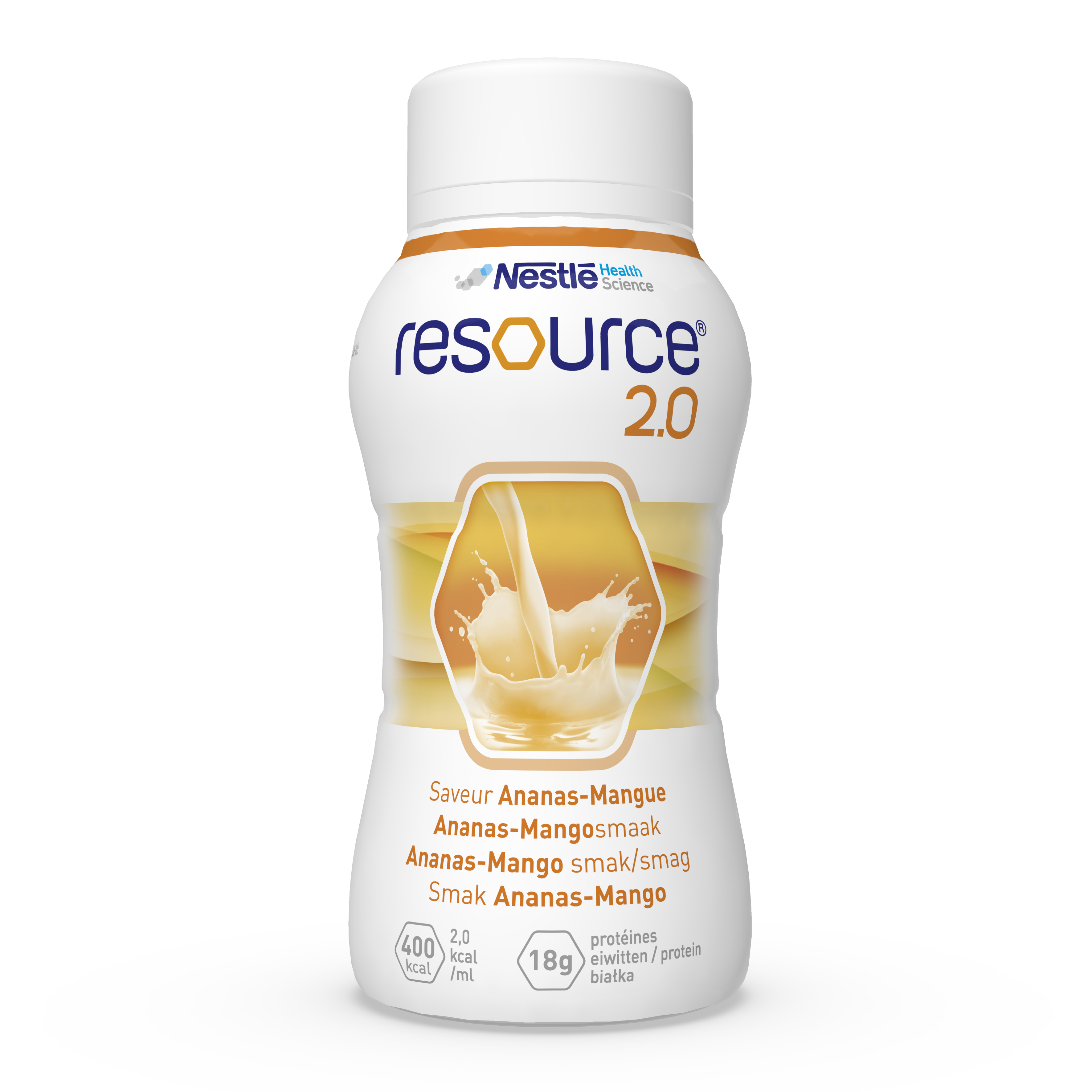 Resource 2.0 án trefja ananas-og mangóbragð 4 x 200 ml. (1)