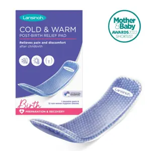 Lansinoh Cold & Warm Post-Birth Pad 1 púði og 12 bindi
