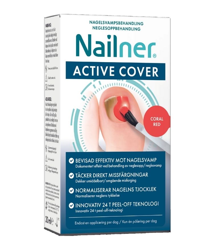 Nailner Active Cover Red meðferð við naglasvepp 30 ml.