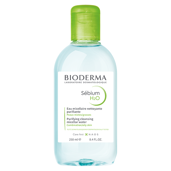 Bioderma SEBIUM H2O andlits-og farðahreinsir 250 ml.