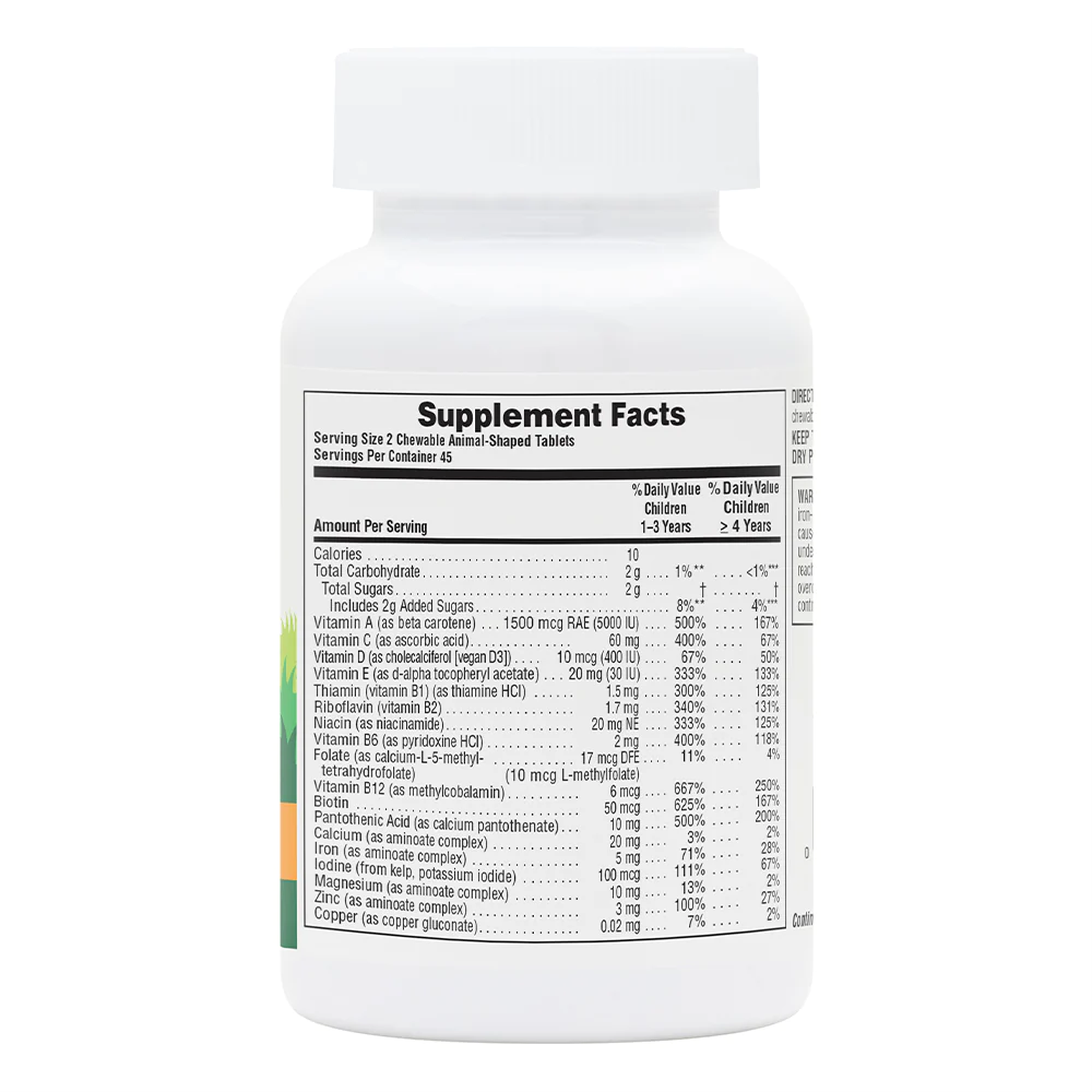 Animal Parade fjölvítamín cherry/grape/orange 90 tuggutöflur (1)