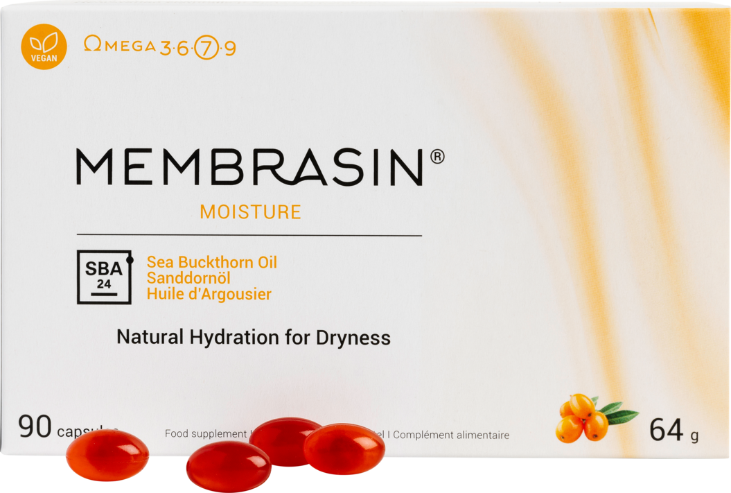 Membrasin Moisture bætiefni fyrir slímhúð 90 hylki.