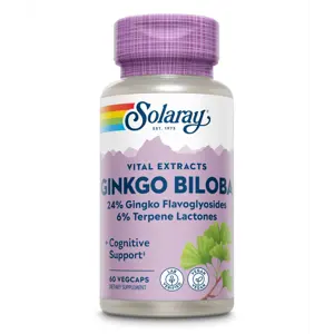 Solaray Ginkgo Biloba Extract 60mg 60 hylki