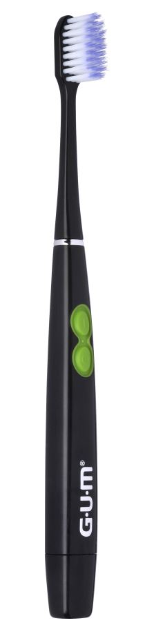 GUM ActiVial Sonic batterí tannbursti #Svartur