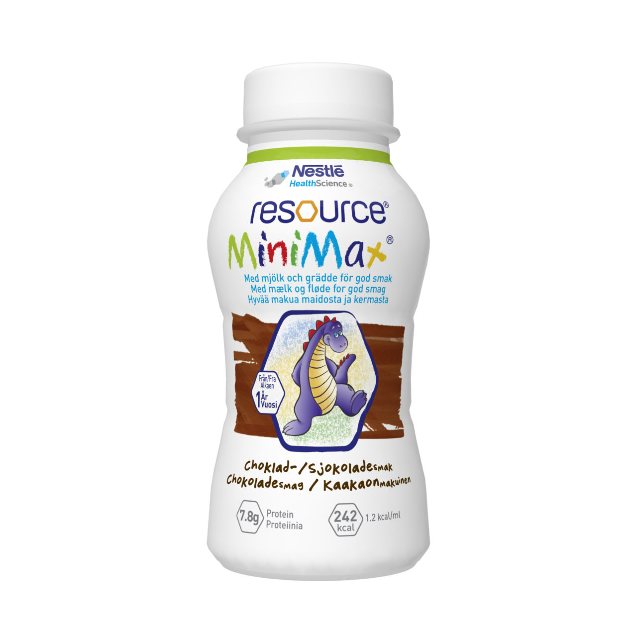 Resource MiniMax næringardrykkur fyrir börn súkkulaðibragð 2 x 200 ml.