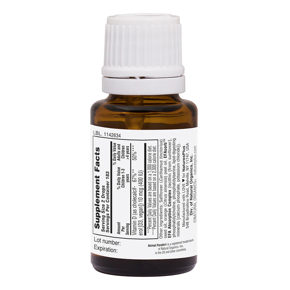 Animal Parade D3-dropar 400IU, 10 ml. (1)