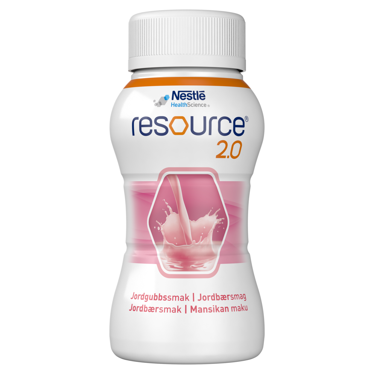 Resource 2,0 án trefja, jarðarberjabragð 4 x 200 ml.