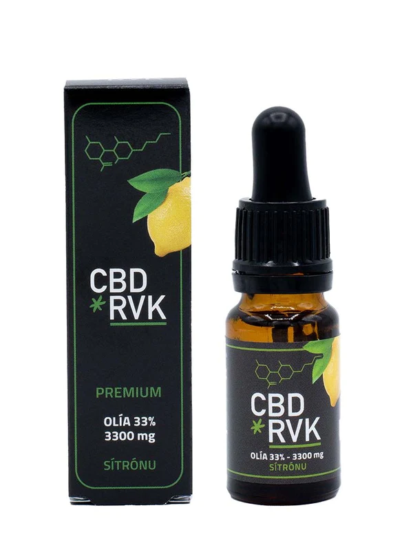 CBD RVK Premium CBD olía +33% (36%), 3300mg, 10 ml. #sítróna