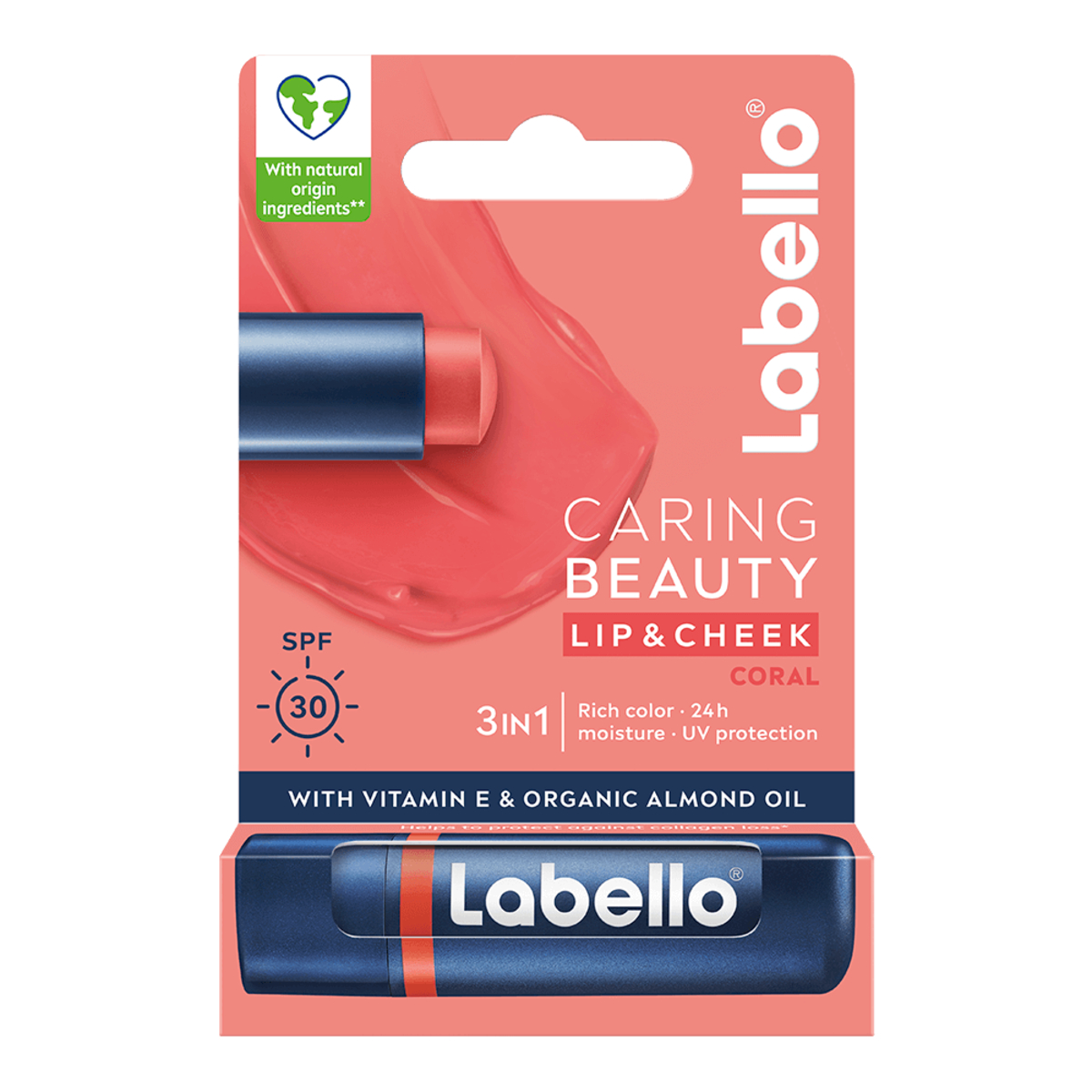 Labello Caring Beauty Lip & Cheek Coral SPF30