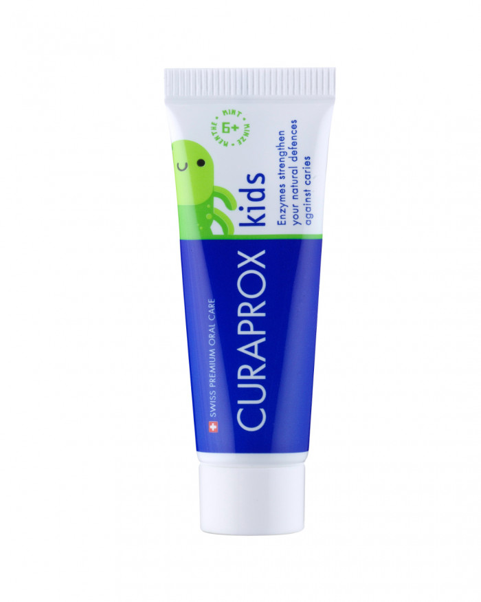 Curaprox Kids tannkrem #Mintu 6-12 ára 10 ml.