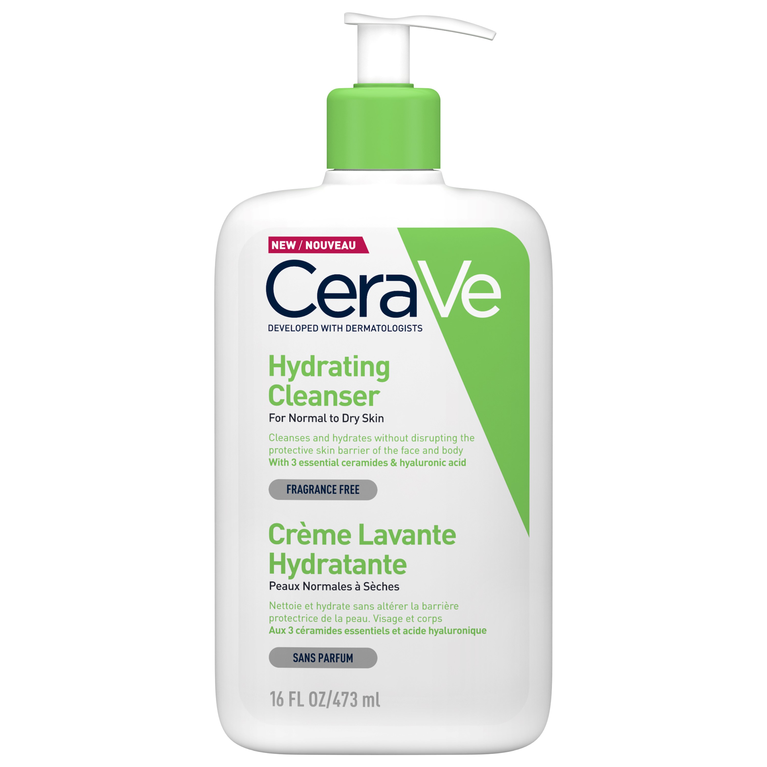 CeraVe Hydrating Facial Cleanser 473 ml.