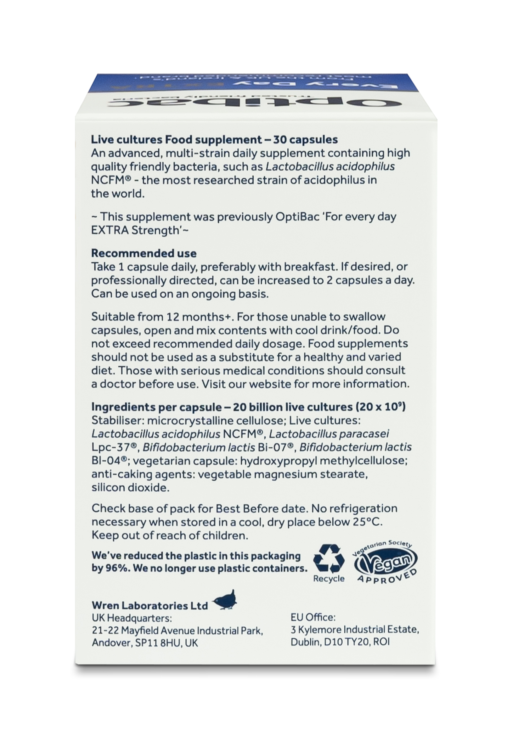 Optibac góðgerlar fyrir hvern dag - Extra sterkir, 30 hylki (4)