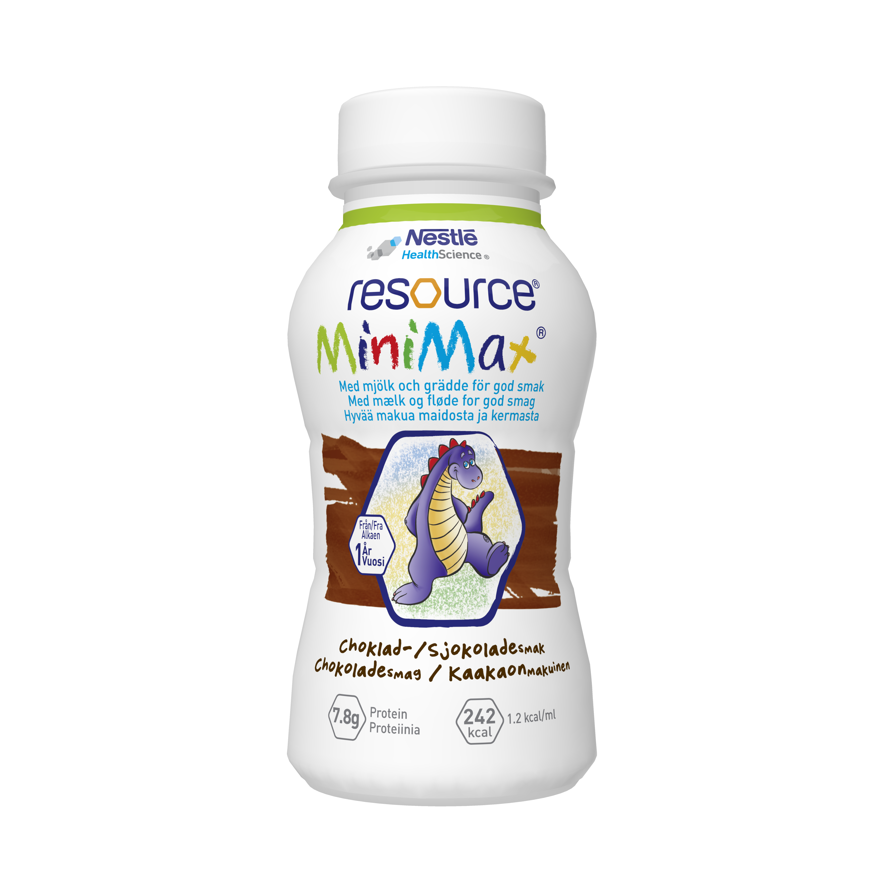 Resource MiniMax næringardrykkur fyrir börn súkkulaðibragð 2 x 200 ml. (1)