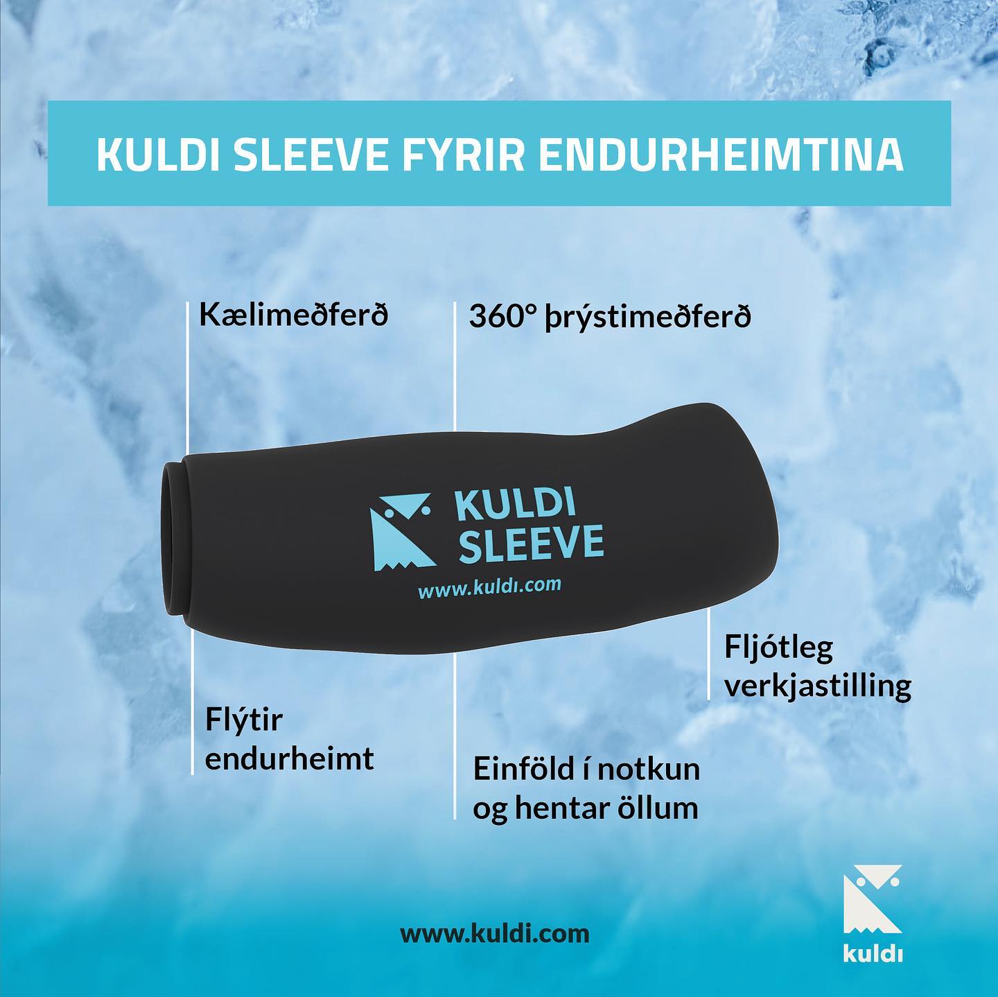 Kuldi Sleeve/hlíf 45-55 cm. #X-large (1)