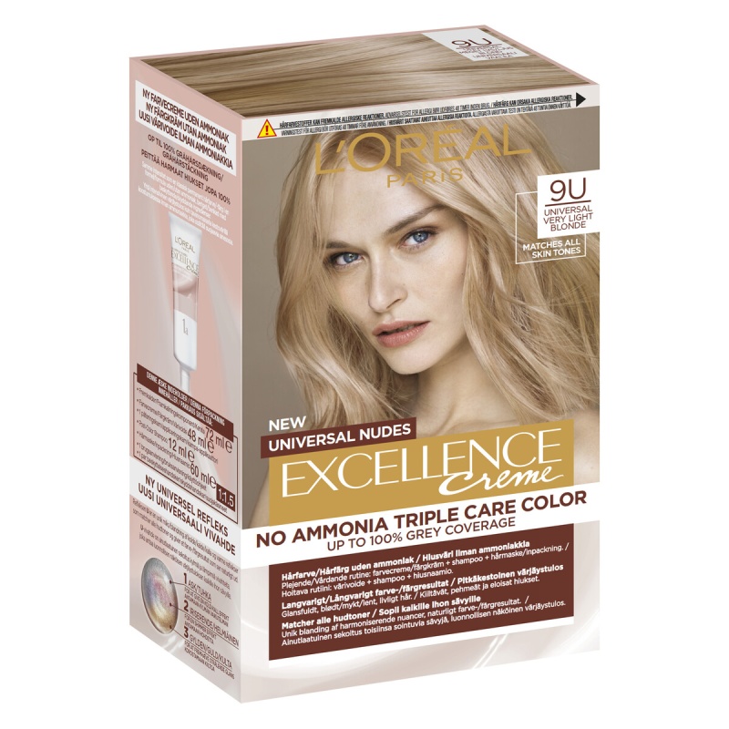 L'Oreal Paris Excellence Creme Universal Nude 9U #Very light blonde