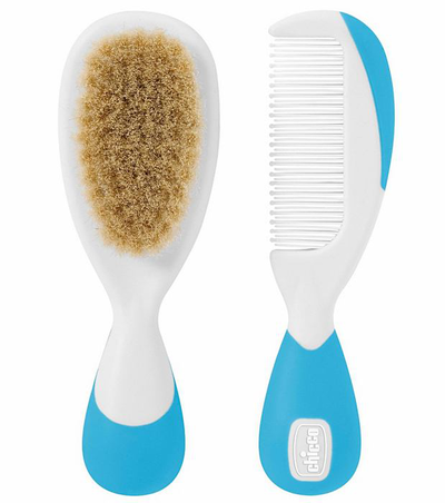 Chicco hárburstasett blátt