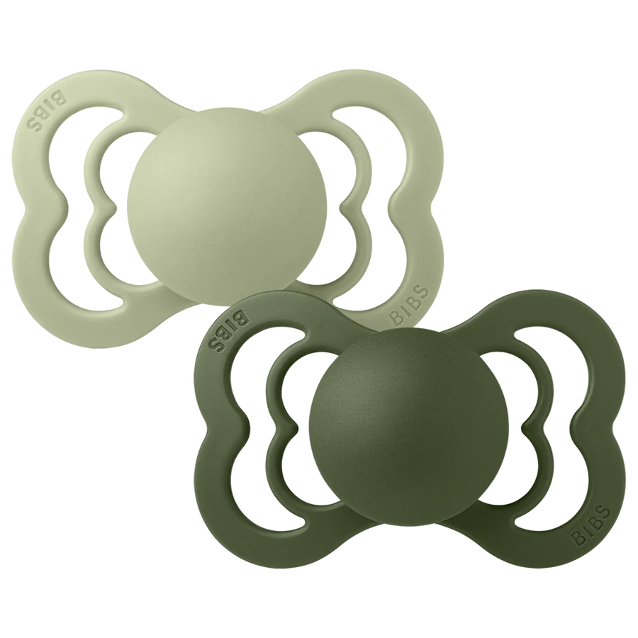BIBS Supreme Sage/Hunter Green Silicon 6 mán+ #stærð 2