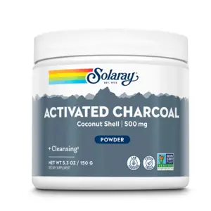 Solaray Activated Charcoal Coconut Shell 500 mg 150gr.