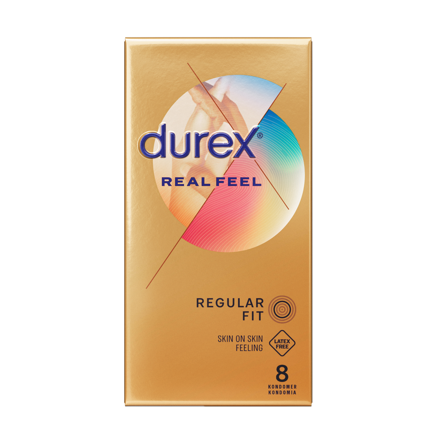 Durex Real Feel smokkar 8 stk. - latexfríir
