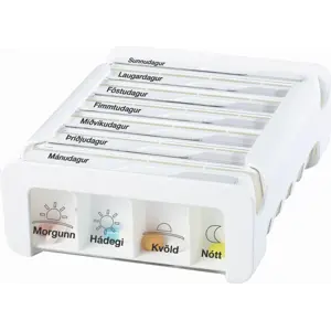 Anabox vítamínbox vikubox fyrir hvern dag dag #hvítt