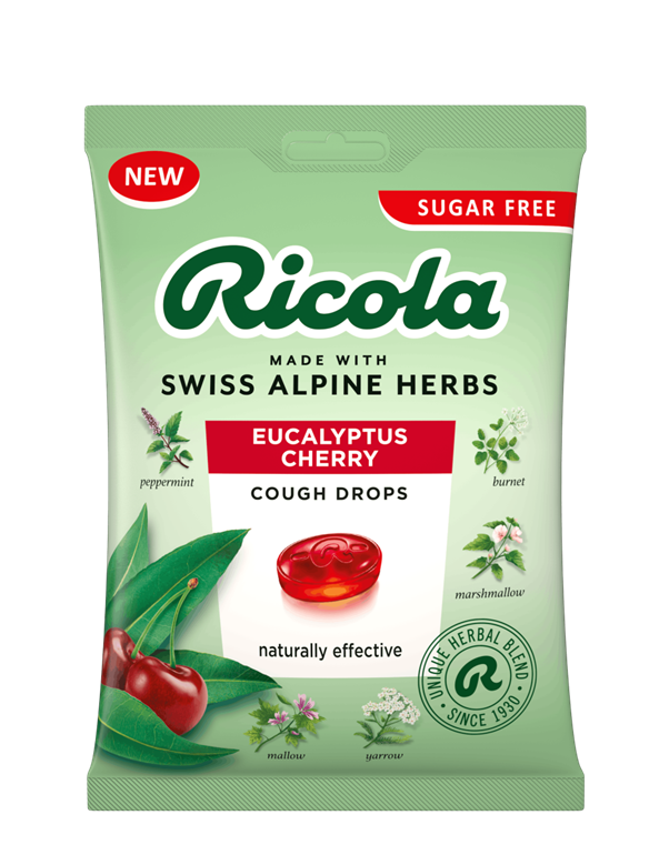 Ricola Eucaliptus Cherry molar 45gr. #sykurlaust