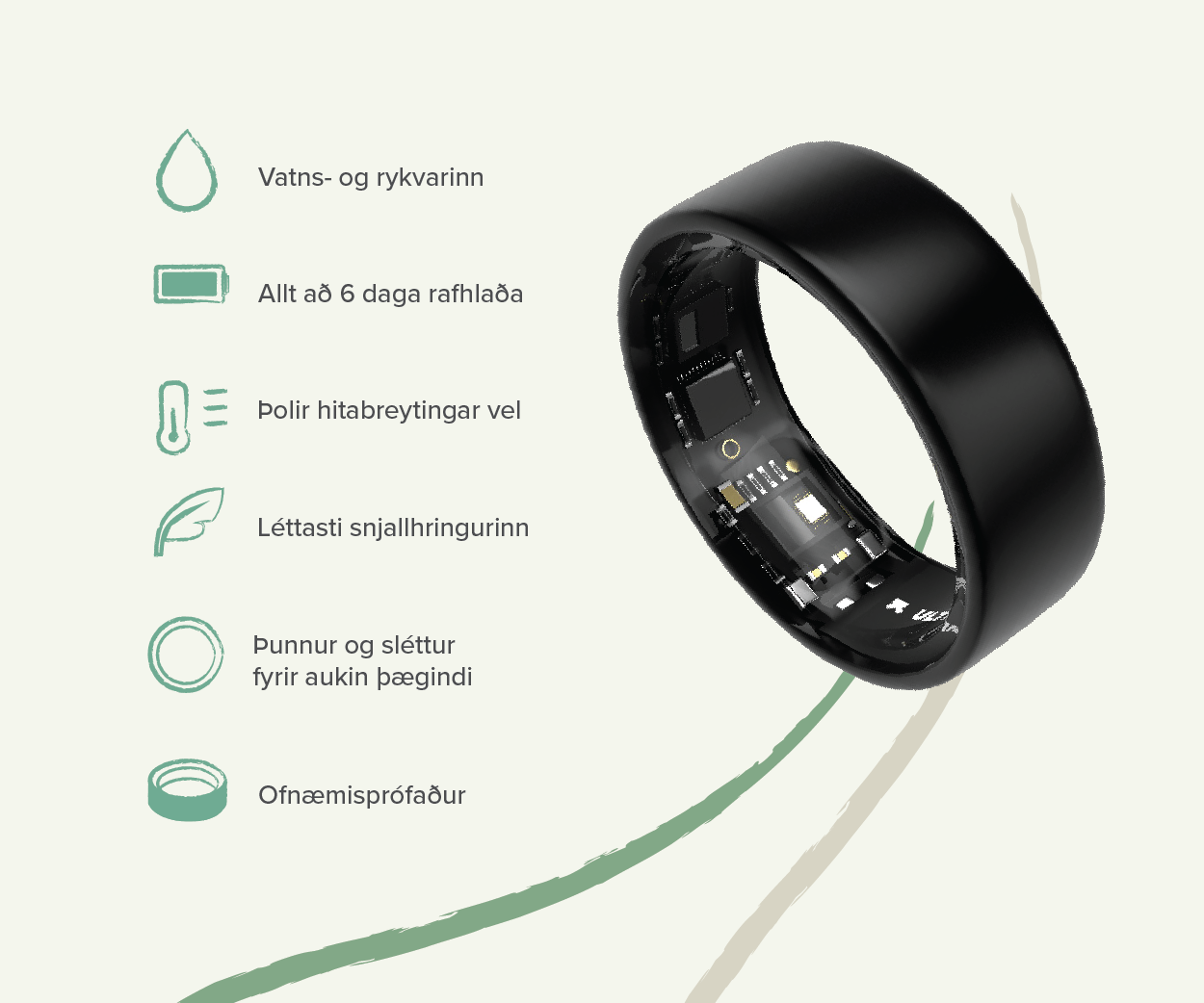 Ultrahuman Ring AIR snjallhringur #3 litir (6)