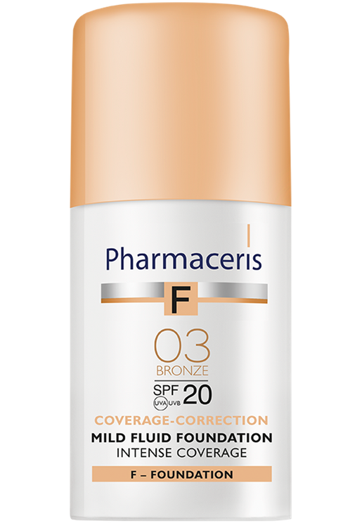 Pharmaceris F, Intense farði SPF20 bronze no. 03, 30 ml.
