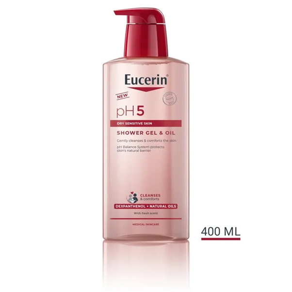 Eucerin pH5 Shower Gel & Oil 400 ml.