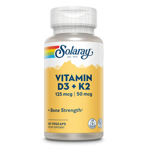Solaray Vitamin D-3 & K-2, 60 hylki