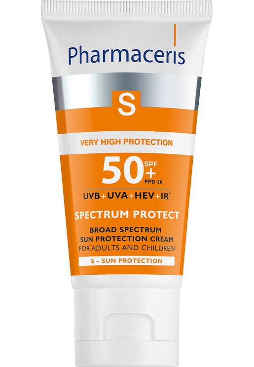 Pharmaceris - S Spectrum Porotection SPF50 UVB+UVA andlit 50 ml. #fyrir börn og fullorðna