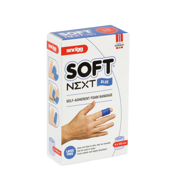 Snögg Soft NEXT Blár plástur 6x100 cm. #latexfrír