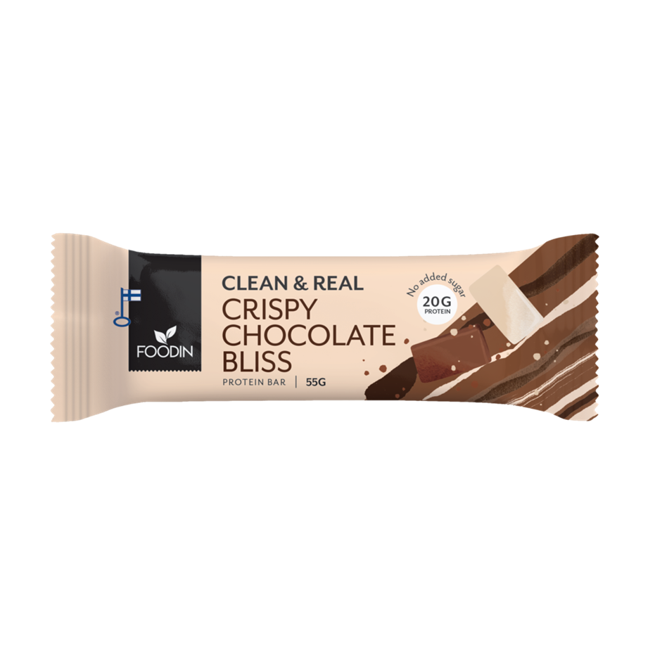 Foodin Clean & Real Protein Bar Crispy Chocolate Bliss 55gr.