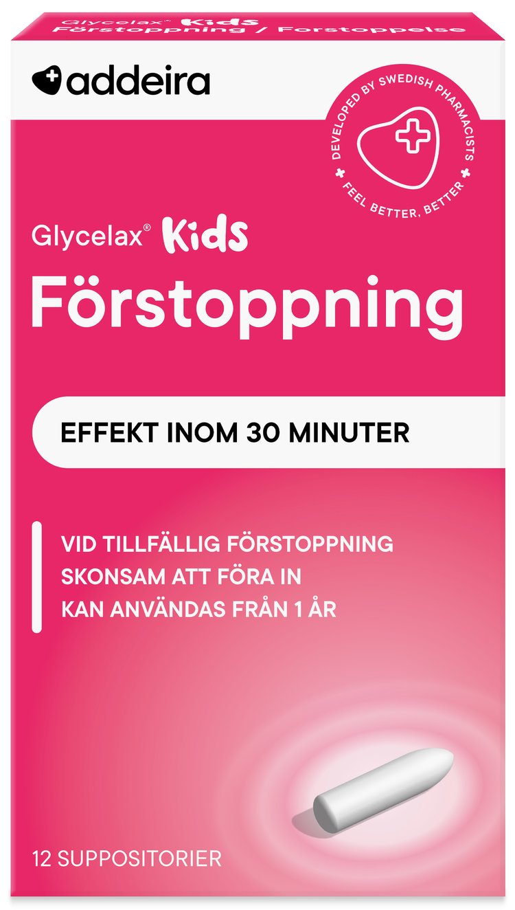Glycelax Kids hægðalosandi stílar 12 stk.