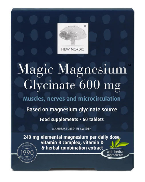 New Nordic Magic Magnesium Glycinate 600mg 60 töflur