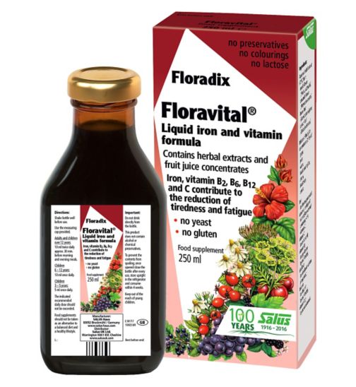 Floradix Floravital jurtaján gerlaust 250 ml.