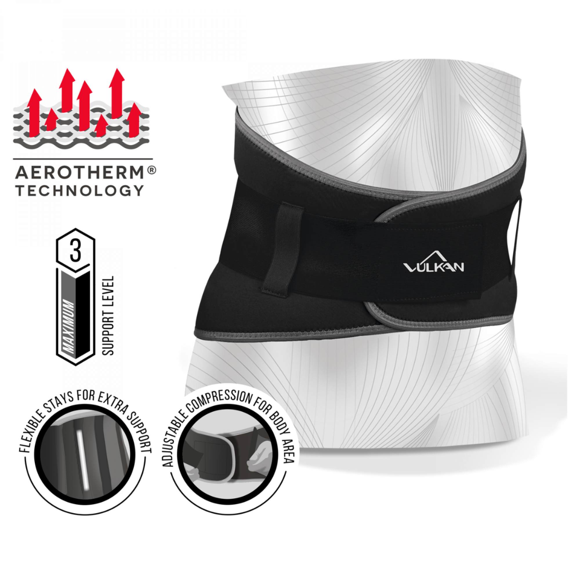 Vulkan bakbelti #ein stærð (2)