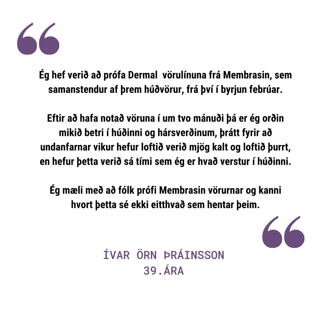 Membrasin Dermal græðikrem fyrir þurra húð 100 ml. (6)