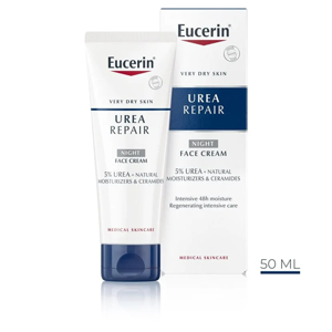 Eucerin Urea Repair Night Face Cream 5% Urea 50 ml.