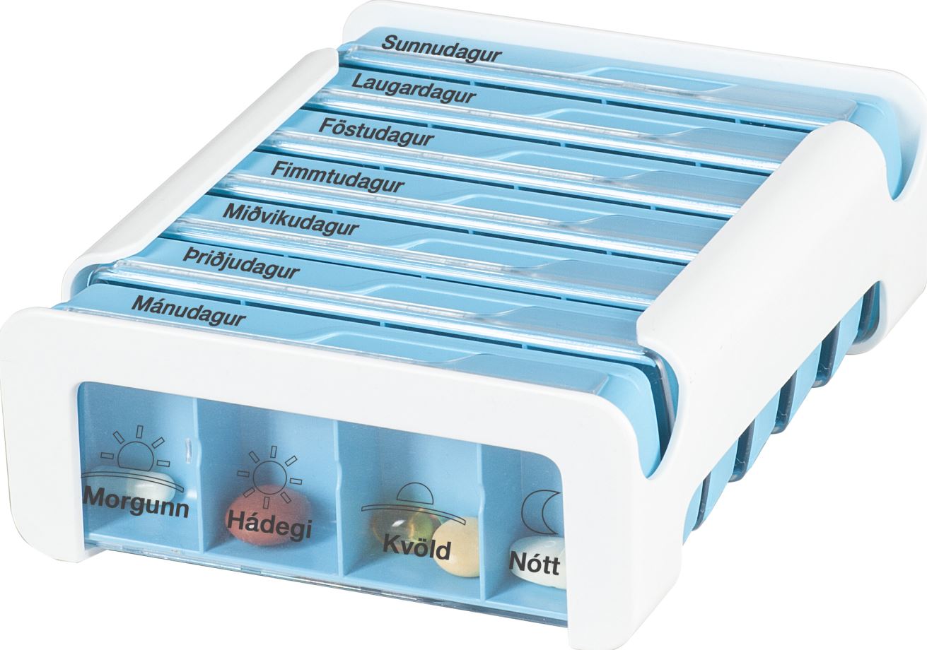 Anabox vítamínbox vikubox fyrir hvern dag #blátt