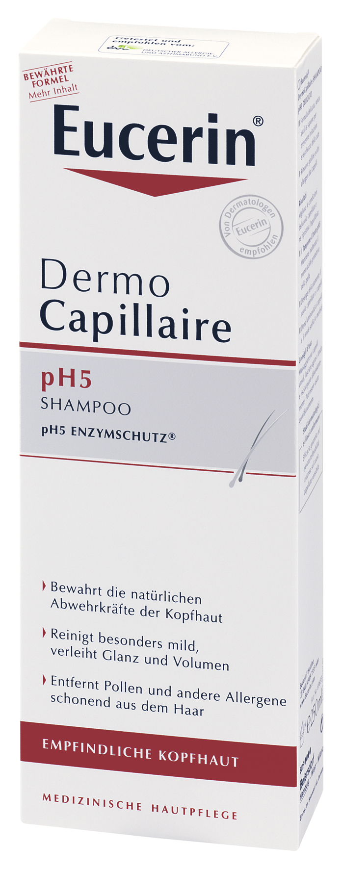 Eucerin Dermo Capillaire pH5 Shampoo 250 ml.