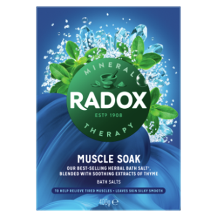 Radox baðsalt muscle soak 400 gr.