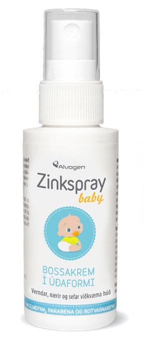Zinkspray baby bossakrem í úðaformi 50 ml.