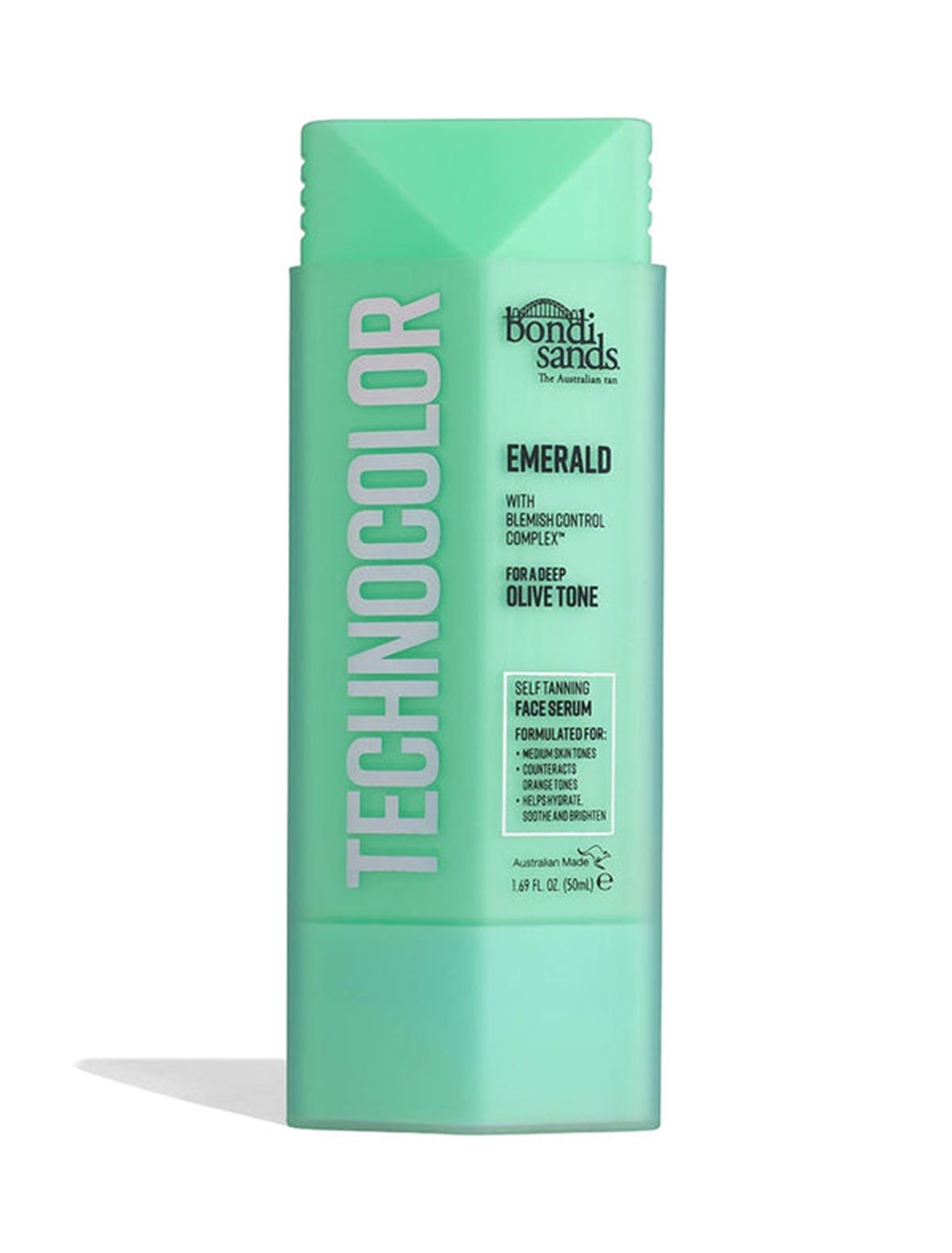 Bondi Sands Techno Serum Emerald andlits brúnkukrem 50 ml.