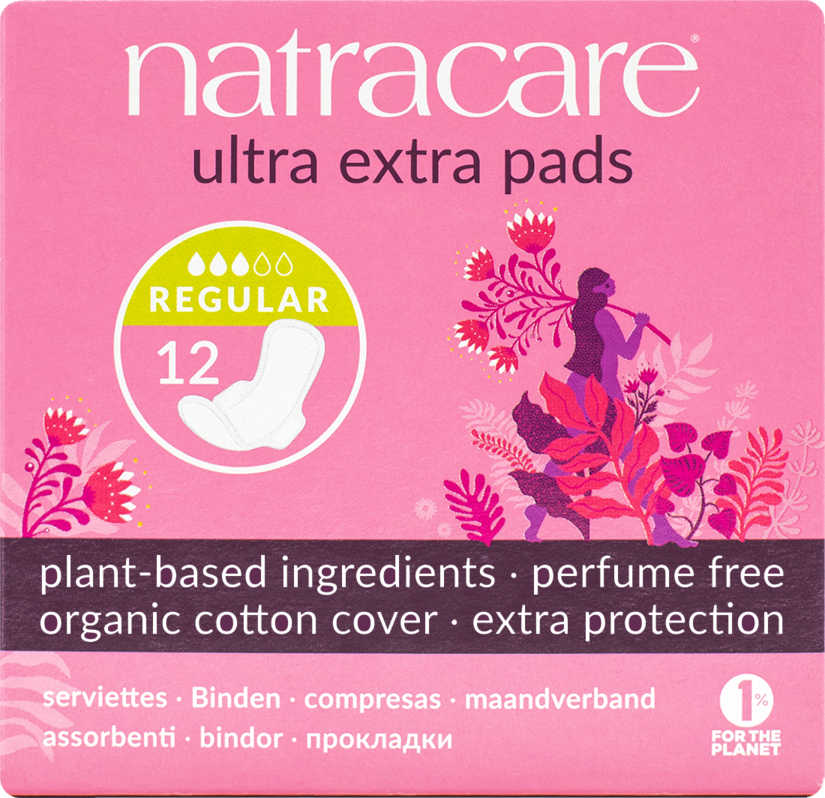 Natracare Ultra Extra Pads Regular 12 stk.