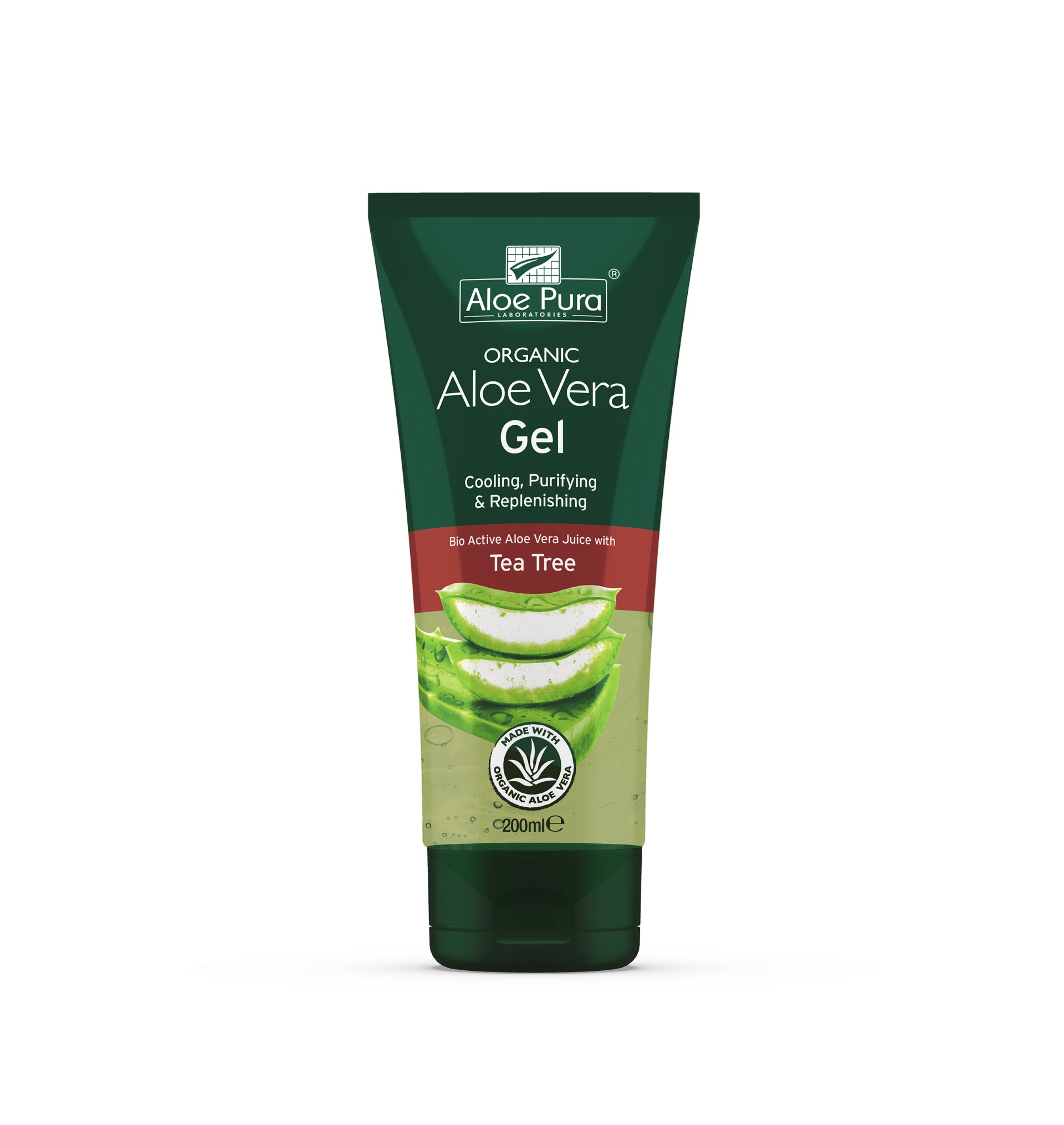 Aloe Pura Aloe Vera Gel & Tea Tree 200 ml.